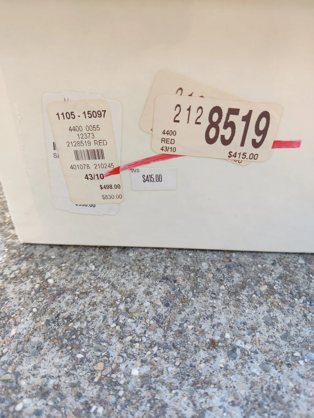 Maison Martin Margiela Red High-Top Velcro Sneakers MESSAGE MY NUMBER 5107534561